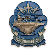 Metal award badges